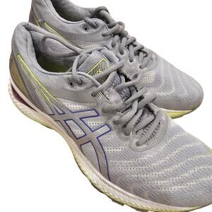 Asics Gel Nimbus 22 Green Gray Purple Athletic Shoes Women Size 11